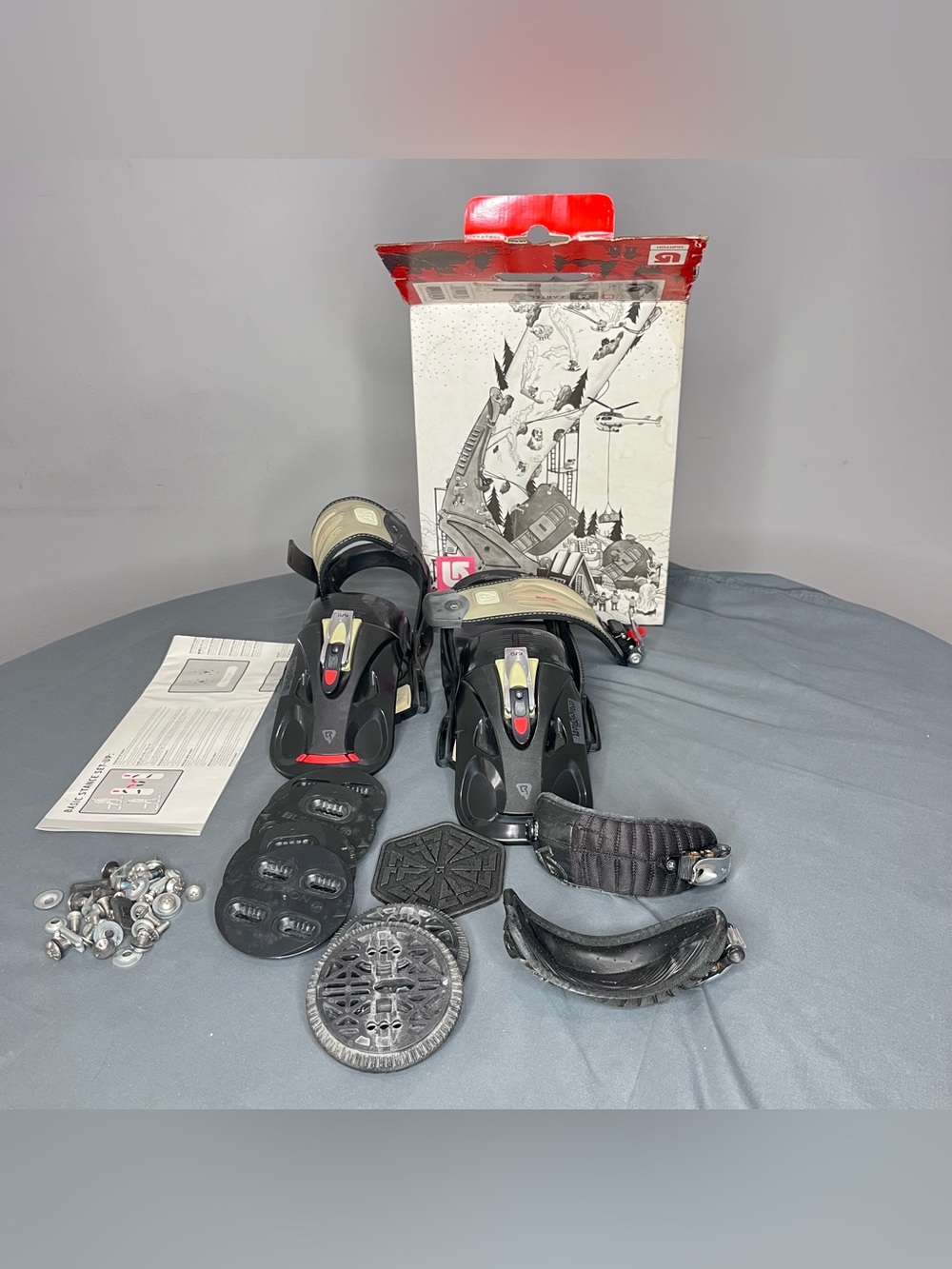 Burton Cartel Snowboard Bindings Limited Edition Mens Size Medium Box